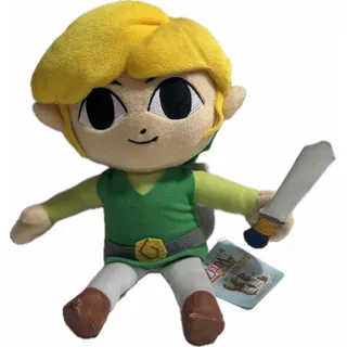 Pelúcia Toon Link Zelda Hourglass Windwaker Oficial Nintendo