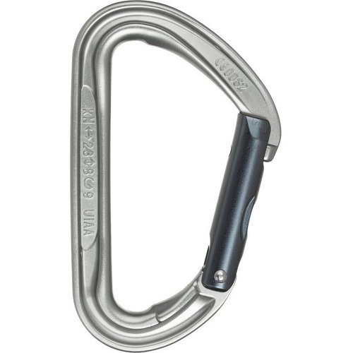 Mosqueton Petzl Spirit Leva Recta Color Gris oscuro