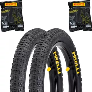 Par Pneu Aro 16 X 1.75 Pirelli Top Cross Borboleta Bicicleta