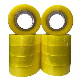 Fita Adesiva De Embalagem Genérica Adesiva Durex Layout Durex 500m X 4.5cm 10 Unidades  - Transparente