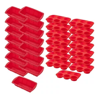 15 Conj Forma Para Pães E Forma Espiral Em Silicone Sortida