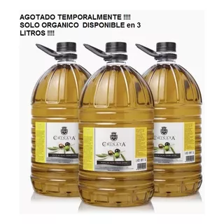 Aceite De Oliva Extra Virgen Premium Organico 3000 Ml.