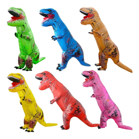 Disfraz De Dinosaurio Inflable Para Adulto T-rex