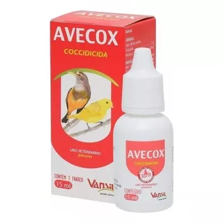 Avecox 15ml - Cura Coccidiose (peito Seco) Em Aves Epássaros