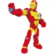 Iron Man 3d Super Héroes Figura De Bloques Para Armar 2110pz