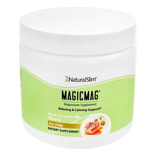 Natural Slim Magicmag Citrato De Magnesio 226g Sabor Manzanilla Y Miel