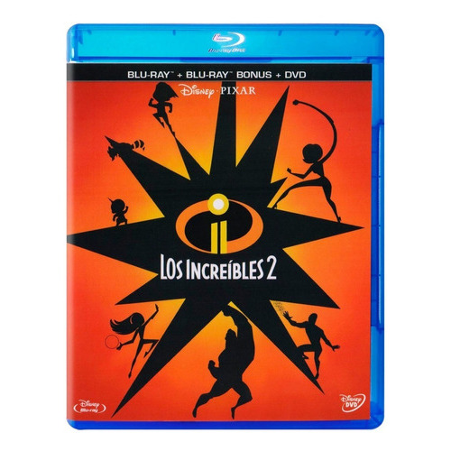 Los Increibles 2 Dos Disney Pixar Pelicula Blu-ray + Dvd