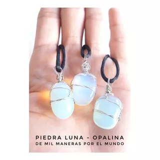 Collar Piedra Luna-opalina Piedras Energeticas. Gemoterapia.