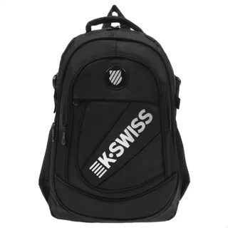 Mochila Escolar Para Hombre K-swiss Univ. Negro 7441 And22