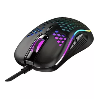 Mouse Gamer Usb Disipador De Calor Rgb Ultra Ligero 