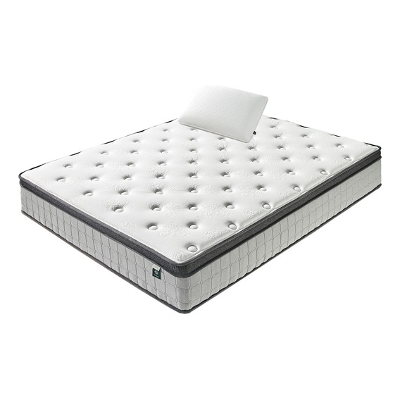 Colchón 1.5 Plazas Long Resortes Pocket Zinus + 1 Almohada