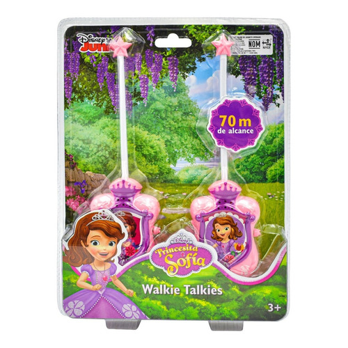 Walkie Talkie Disney Princesita Sofia 70m De Alcance Toymark Color Rosa