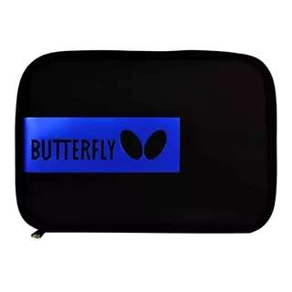 Estuche Butterfly Para 2 Raquetas De Tenis De Mesa Color Logo Azul