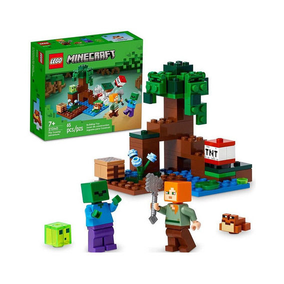 Set Lego® Minecraft® 21240 La Aventura En El Pantano 65pzs Cantidad de piezas 65