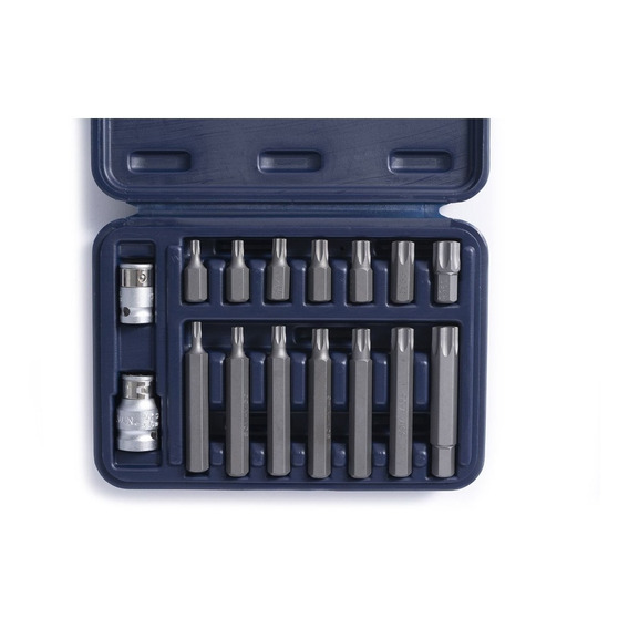 Juego De Puntas Torx Bremen 16 Pz Enc. 1/2 - 3/8 Cod. 5448