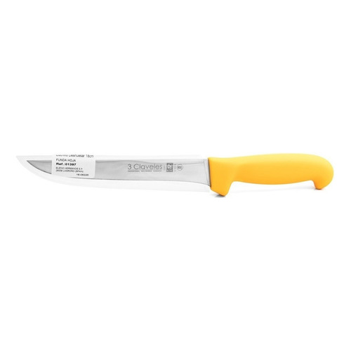 3 Claveles 1397 cuchillo deshuesar recto 18 cm carnicero acero in color amarillo