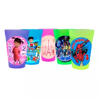 25 Vaso Fiestero Personalizado Recuerdo Fiesta  Xy