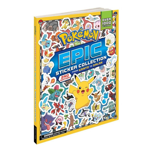 Pokemon: Epic Sticker Collection, De Creatures. Serie Pokemon, Vol. 1. Editorial Paäper Art, Tapa Blanda, Edición Papel En Inglés, 2020