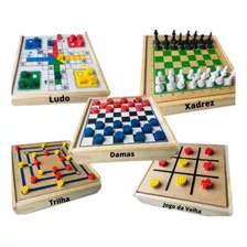 Jogos Classicos 6 Em 1 Xadrez Domino Dama Ludo Bingo Trilha