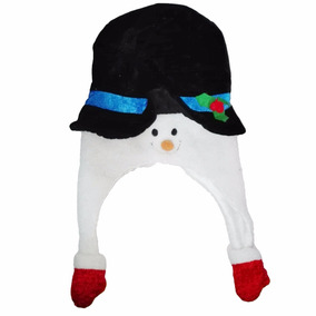 Gorro Hombre Nieve Peluche Decora Fiesta Regalo Navidad Amor