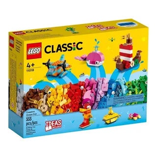 Lego® Classic - Diversión Oceánica Creativa (11018) Cantidad De Piezas 333