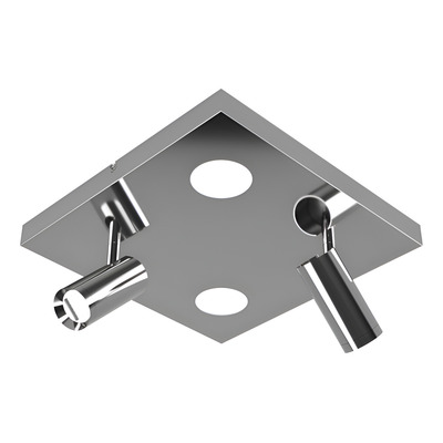 Plafon 4 Luces Nacho+eye Cromo Diseño Alta Calidad 20374 Rd Cromo