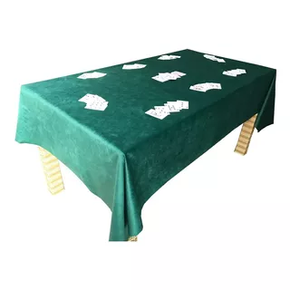 Toalha Mesa Jogos De Baralho Truco Poker 2,20x1,40 Verde