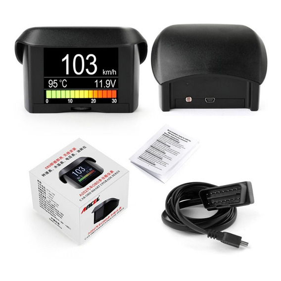 Velocimetro Hud Obd2 Ancel A202 Consumo De Combustible Rpm