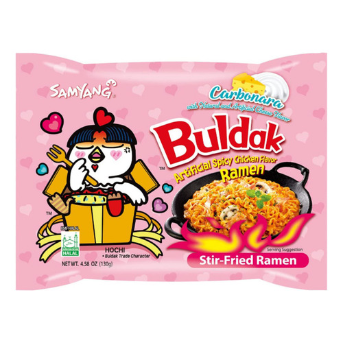 Ramen coreano Samyang Buldak carbonara 130g 1 pieza	