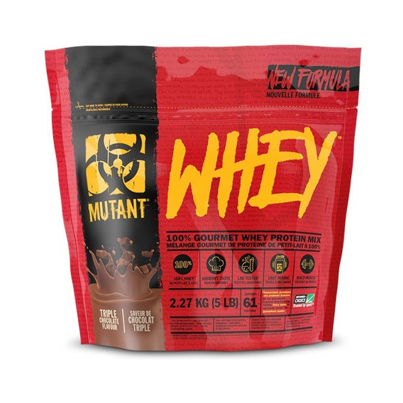 Mutant Whey 5 Lb, Whey Protein Proteína De Suero Concentrado Sabor Triple Chocolate (5 Lbs)