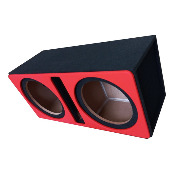 Cajón Para Subwoofer 12 Doble Mdf Con Antifaz