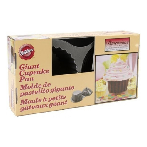 Molde Clásico De Cupcakes Gigante Wilton Color Negro