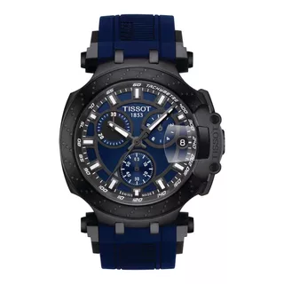 Reloj Tissot T-race Chronograph Azul T115.417.37.041.00 Color De La Correa Azul Marino