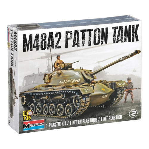 Tanque M48 A2 Patton Tank 1/35 Model Kit Revell Monogram
