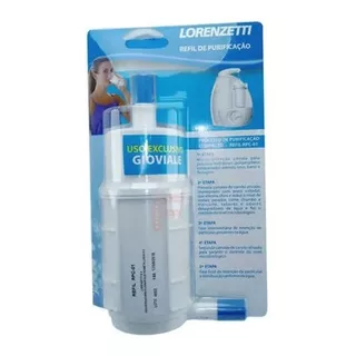 Refil Filtro Rpc01 P/ Purificador Água Gioviale Lorenzetti Cor Branco