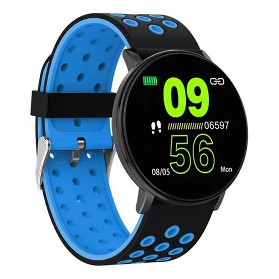 Smartwatch Deportivo Fitness Bluetooth Colores Android Ios Malla Azul