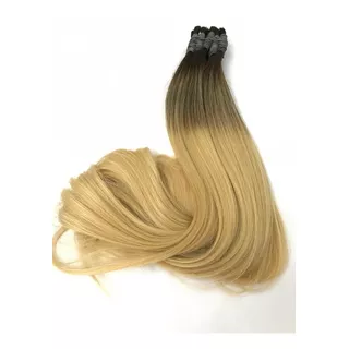 Cabelo Humano Loiro Raiz Esfumada Indiano 60cm Com 50grs. 