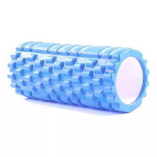 Rolo Liberação Miofascial Roller Foam Soltura Yoga Massagem Cor Azul