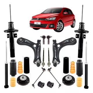 Kit Suspensão + Amortecedores + Bandejas  Gol G5 G6 G7 