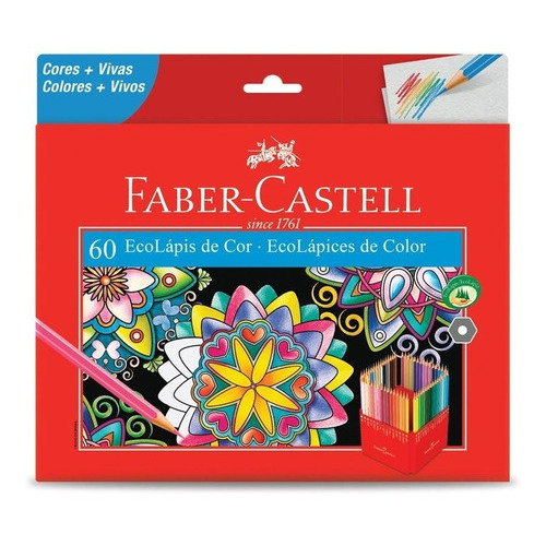 Lapices De Colores Eco X60 Largos Faber-castell