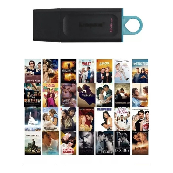 Memoria Usb De 64 Gb Completamente Original Con 70 Películas