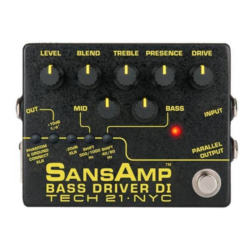 Pedal de efecto Tech 21 SansAmp Bass Driver DI V2  negro