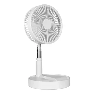 Ventilador Portátil Silencioso Dobrável 7200mah Retrátil D09 Cor Das Pás Branco Cor Da Estrutura Branco Voltagem 110v