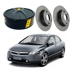  Disco Freio Traseiro New Civic 1.8 Aro 16 2006 A 2011