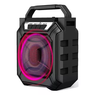 Bocina Inalámbrico Bluetooth Con Luz Led De 4 Pulgadas Hifi