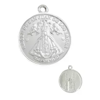 Medalla Virgen De San Juan De Los Lagos 30mm Fantasía 10 Pzs