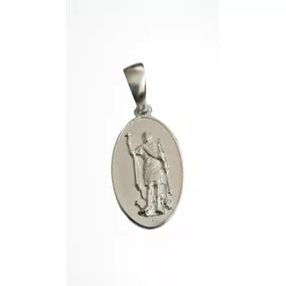 Original Medalla San Expedito, Plata 925, Oval 25x15mm