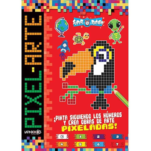 Rojo - Super Recreo Pixel Arte, de No Aplica. Editorial Latinbooks, tapa blanda en español