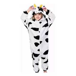 Kigurumi Vaca Pijama Mameluco Disfraz Niño Niña Cosplay 