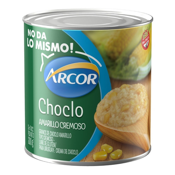 Choclo Amarillo Cremoso Arcor Libre De Gluten X 300 G